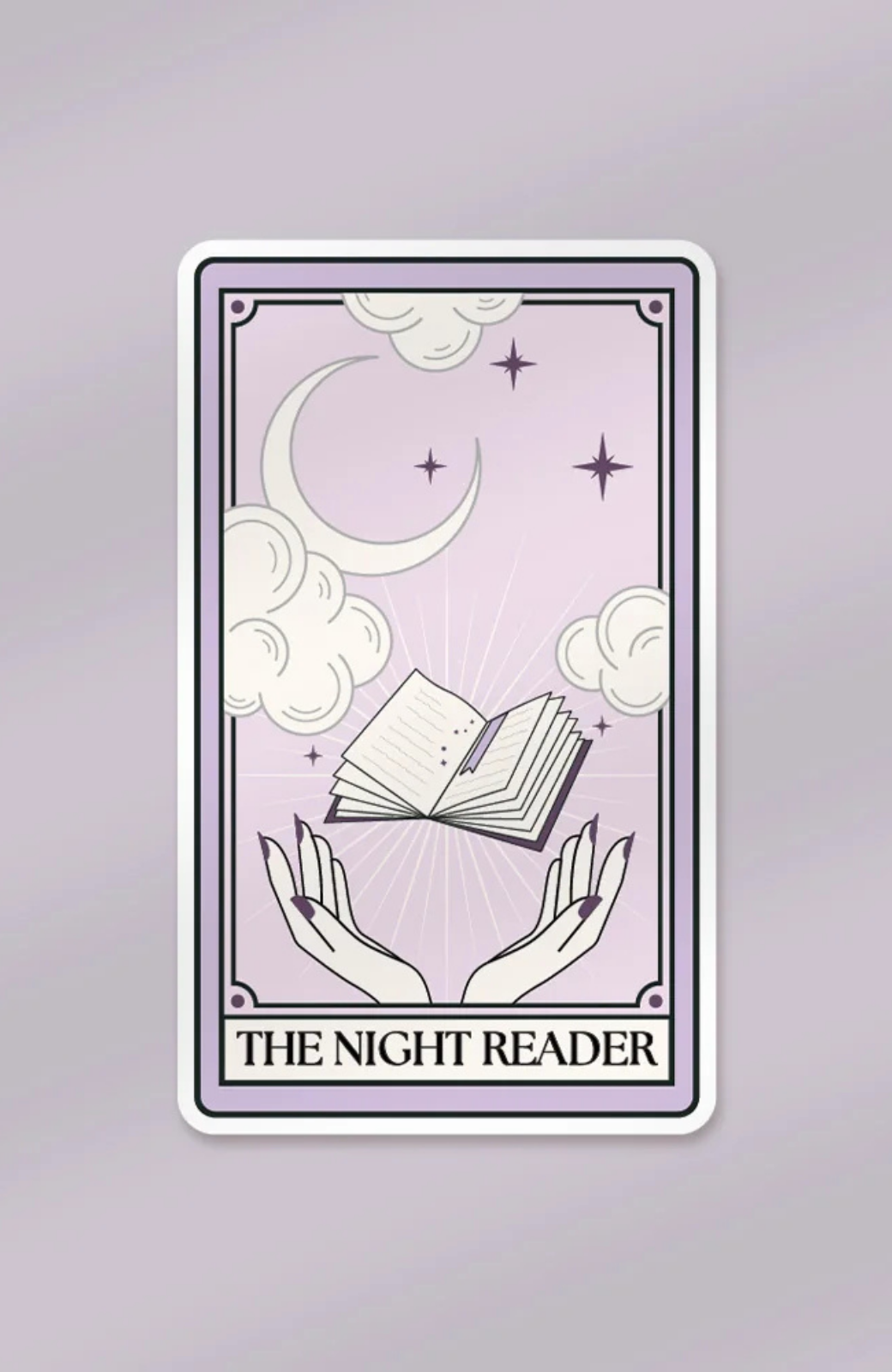 Night Reader Tarot Card | Sticker