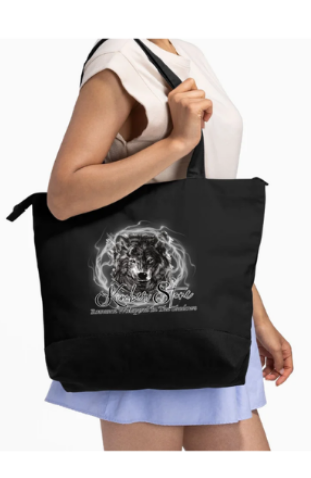 Large Kimber Stone Zipper Tote Bag | HF 27