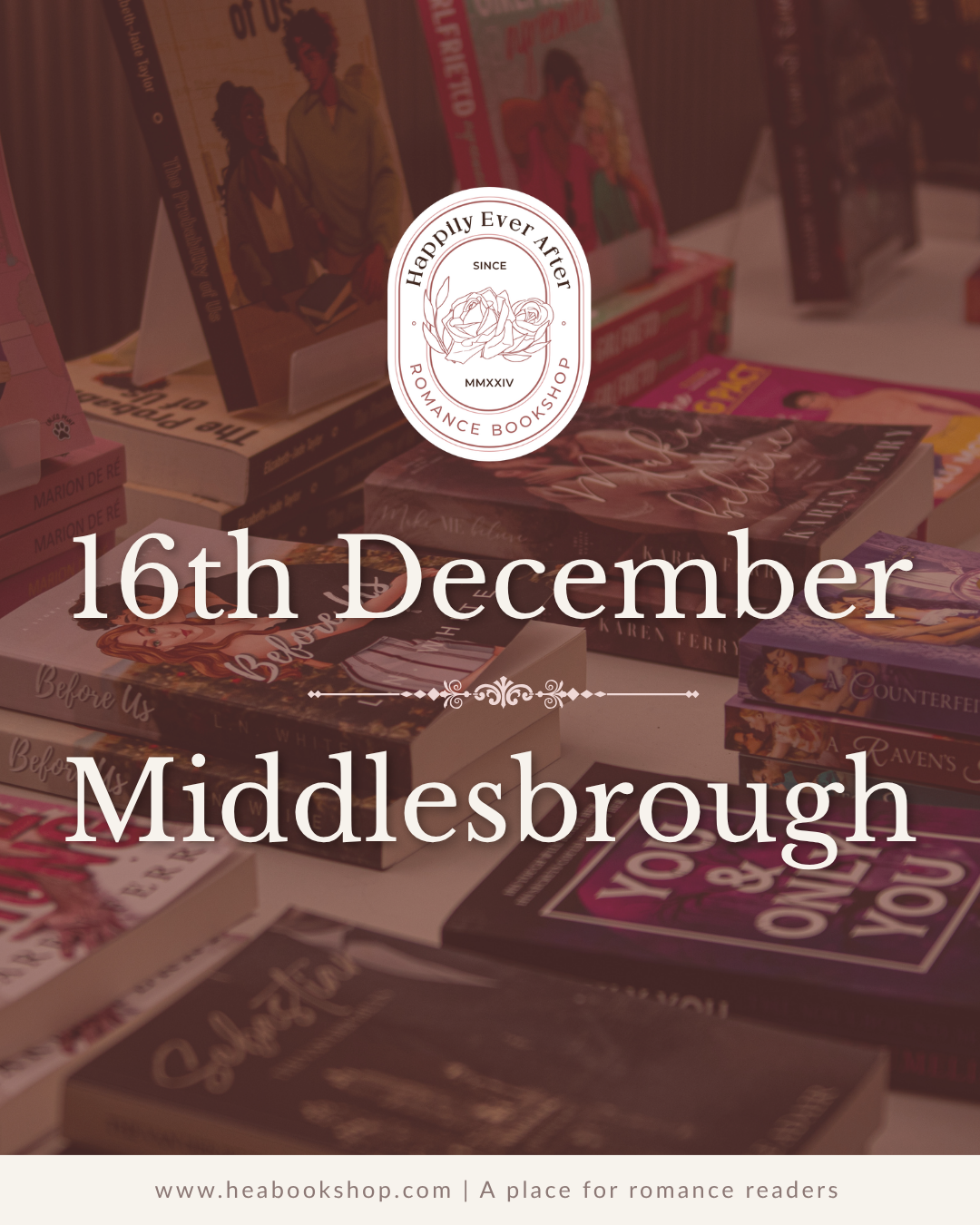 Middlesbrough December Bookshop Popup | 16th December