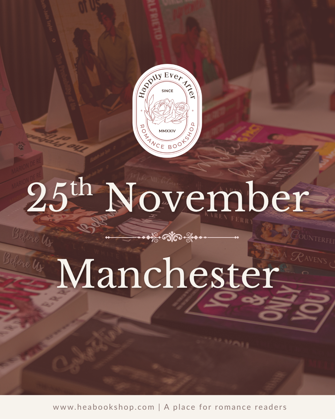 Manchester November Bookshop Popup | 25th November