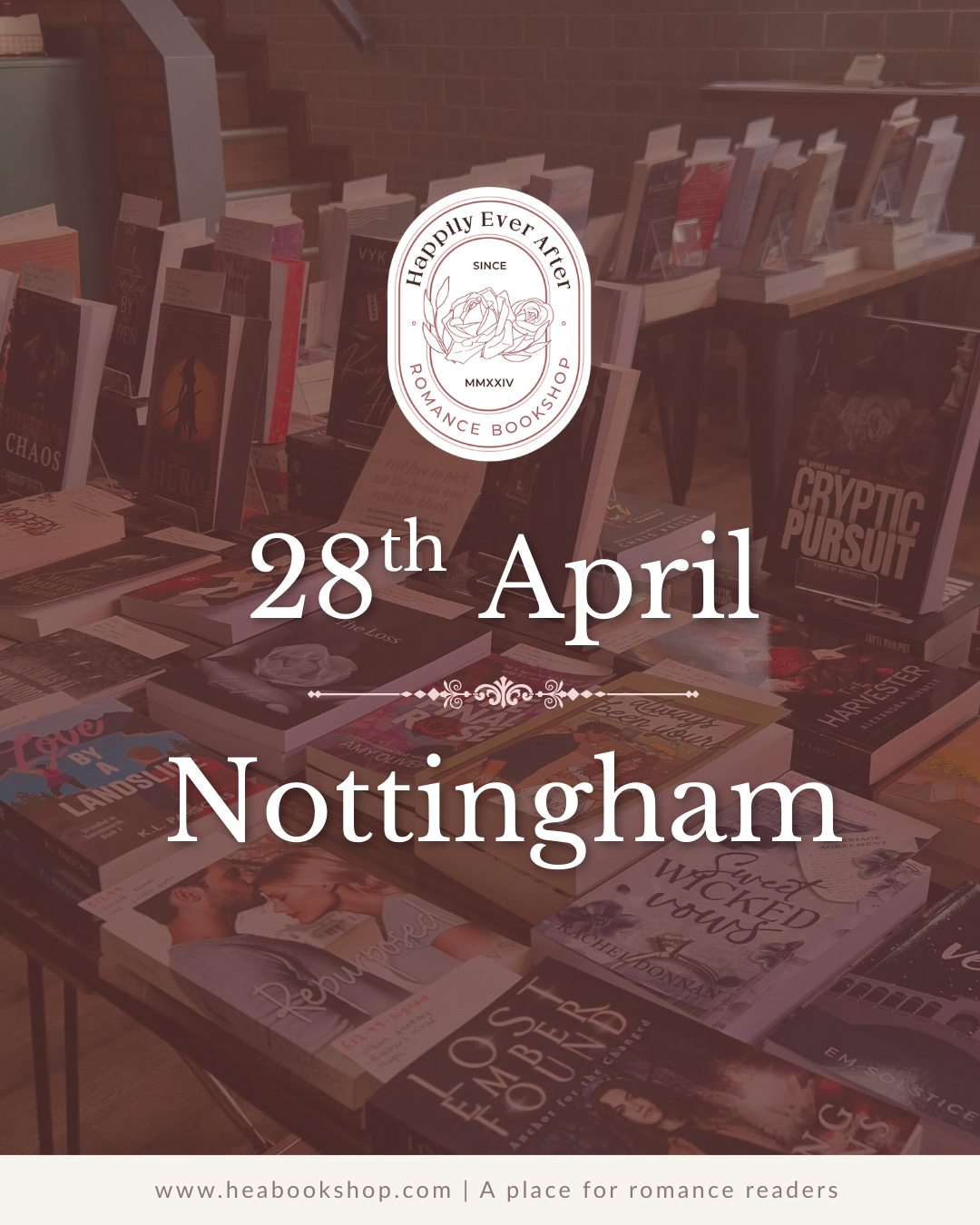 Nottingham April Bookshop Popup | 28th April