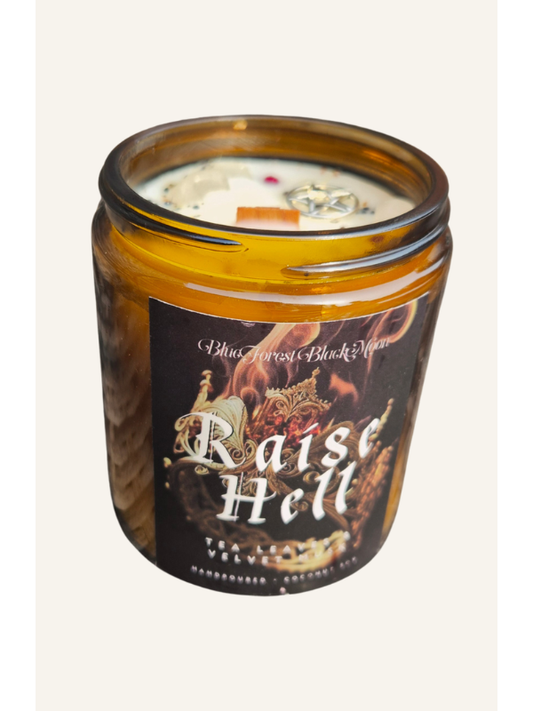 Raise Hell Wooden Wick Candle