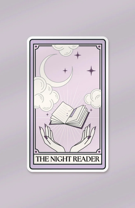 Night Reader Tarot Card | Sticker
