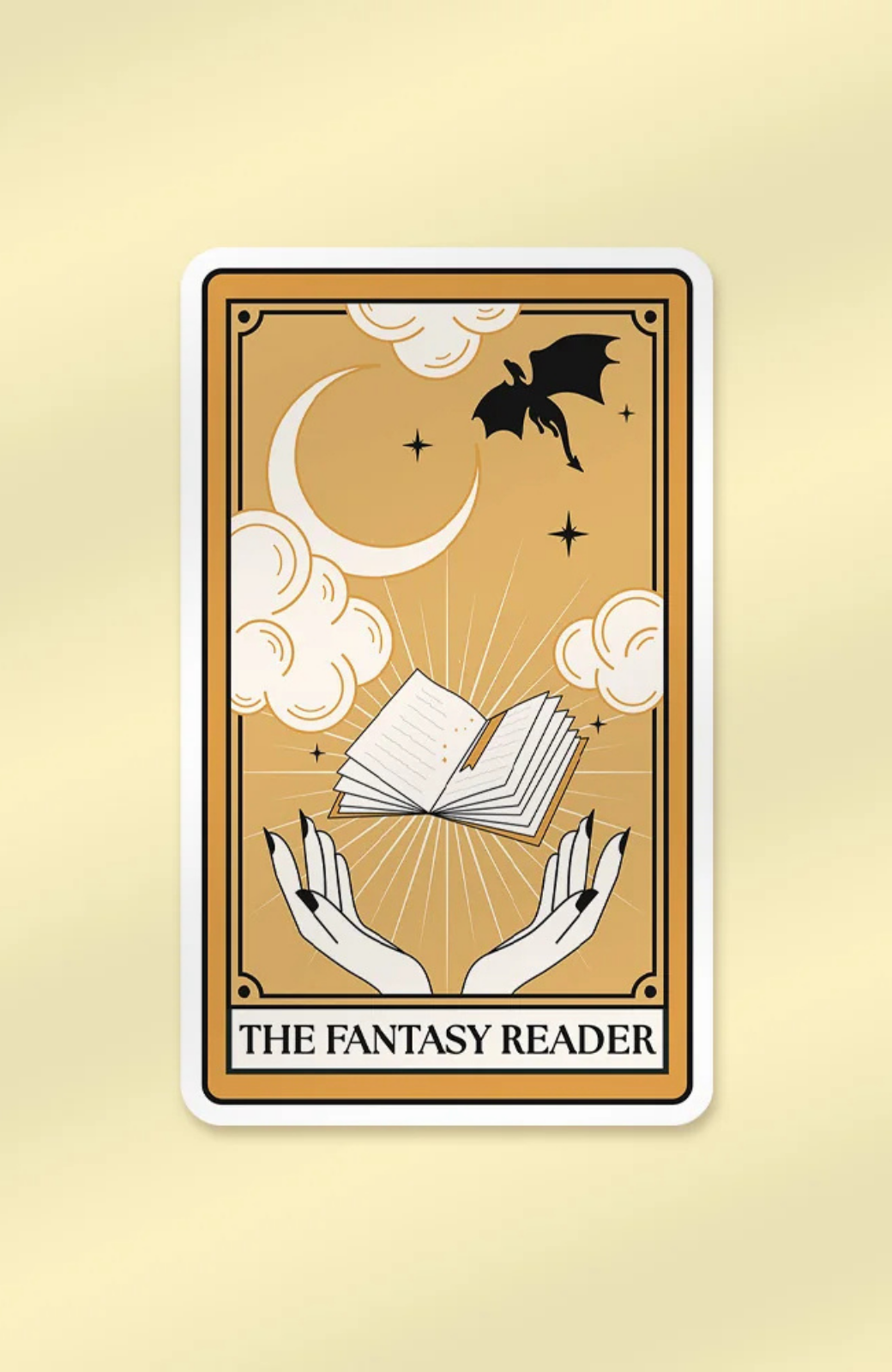 Fantasy Reader Tarot Card | Sticker