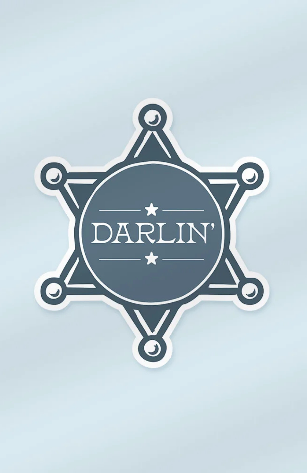 Darlin' Sheriffs Badge | Sticker