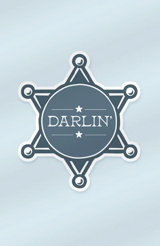 Darlin' Sheriffs Badge | Sticker