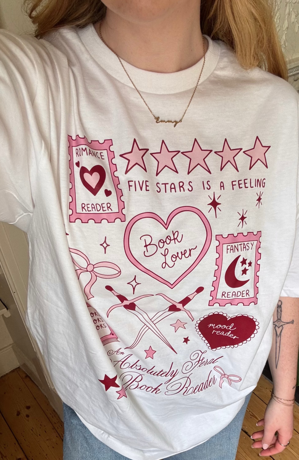 An Absolutely Feral Book Reader Printed T-Shirt | HF 27