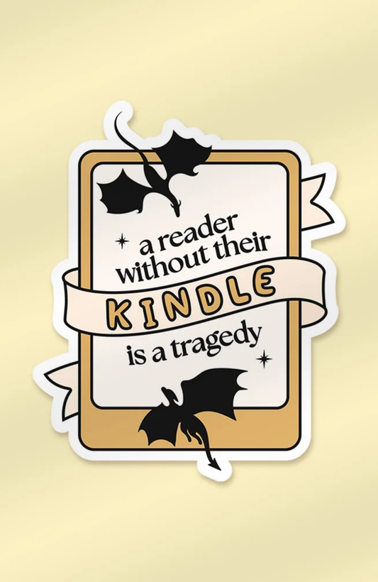 A Reader Without their Kindle | Sticker