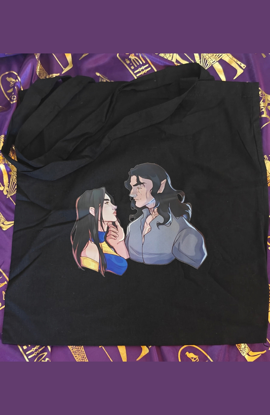 The Dark Knight of the Souls Tote Bag | Lylah and Zayd | HF 27