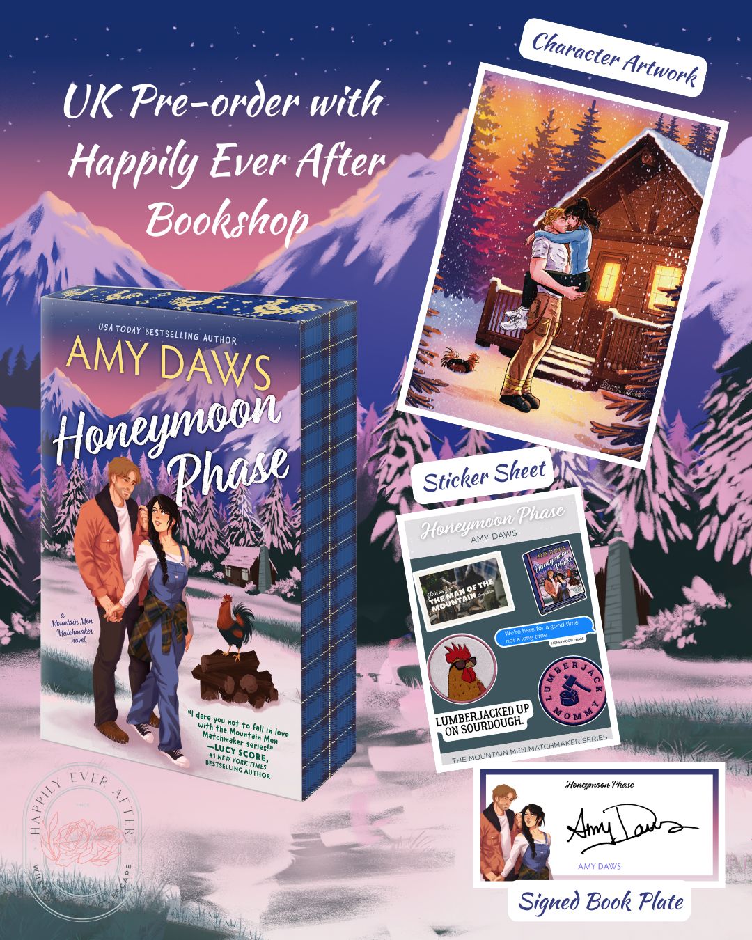Honeymoon Phase (Mountain Men Matchmaker #3) | Amy Daws